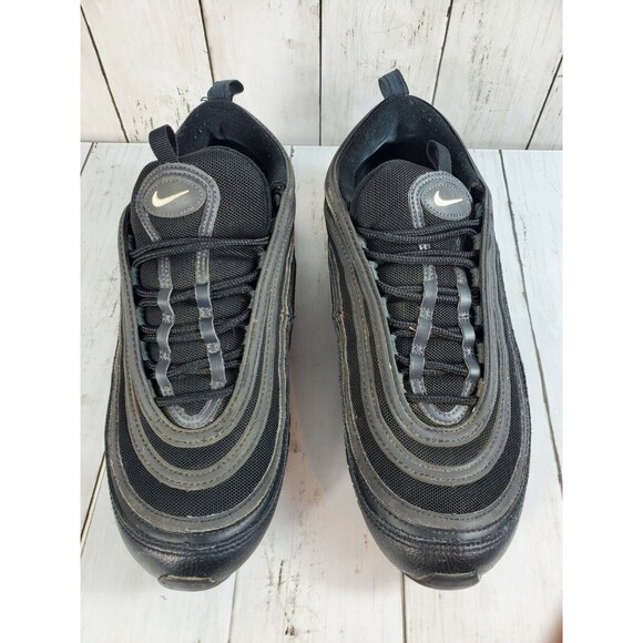 Nike Air Max 97 Triple Black White Anthracite Terry Cloth 921826-015 Sz 9 *Read* main image 4